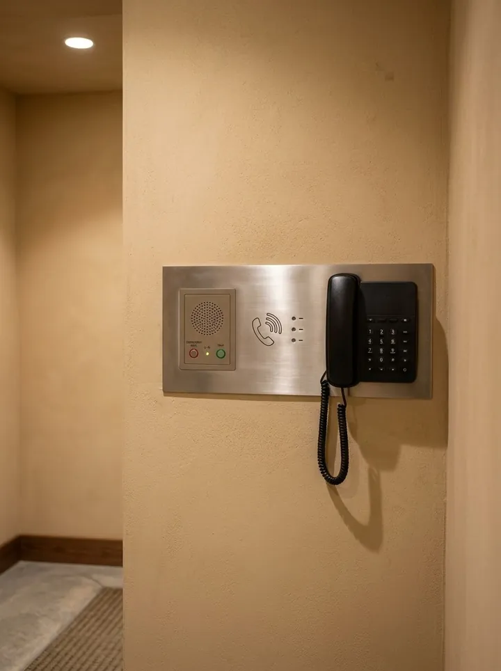 Postazione di comunicazione dentro una safe room