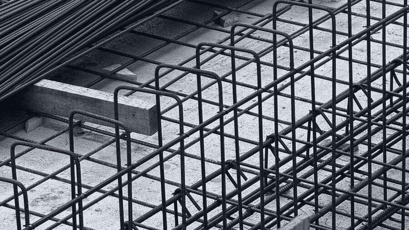 Armature di fondazione pronte per il getto