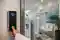 Lettore biometrico con tastiera all’ingresso di uno studio medico